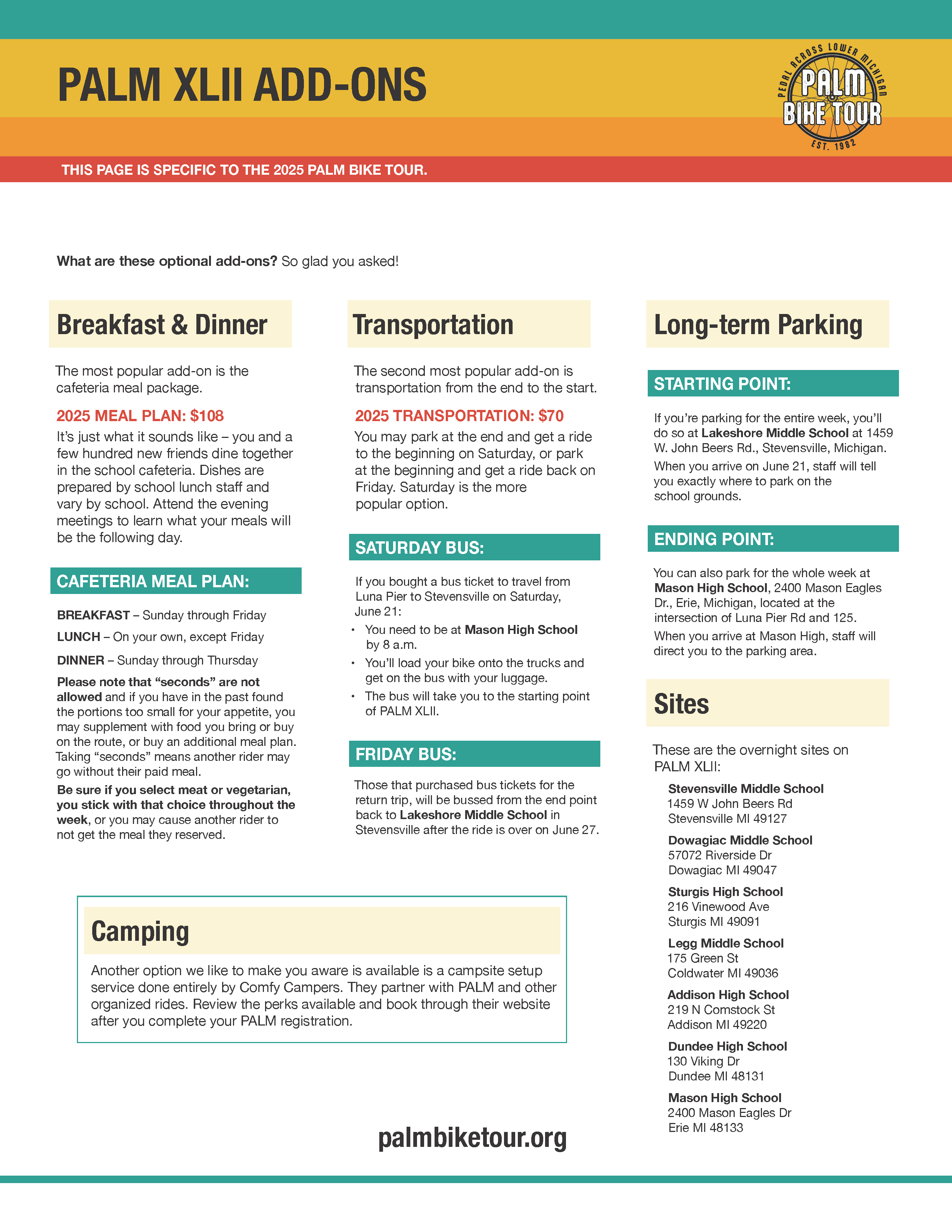 Add ons Pedal Across Lower Michigan add-ons-pedal-across-lower-michigan